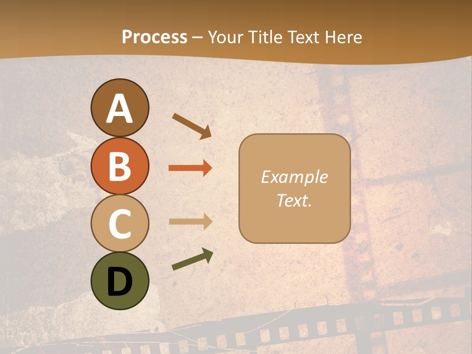 Great Film Strip For Textures And Backgrounds-With Space For Your Text And Image PowerPoint Template