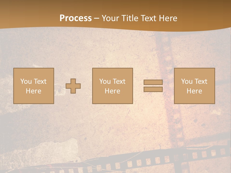 Great Film Strip For Textures And Backgrounds-With Space For Your Text And Image PowerPoint Template