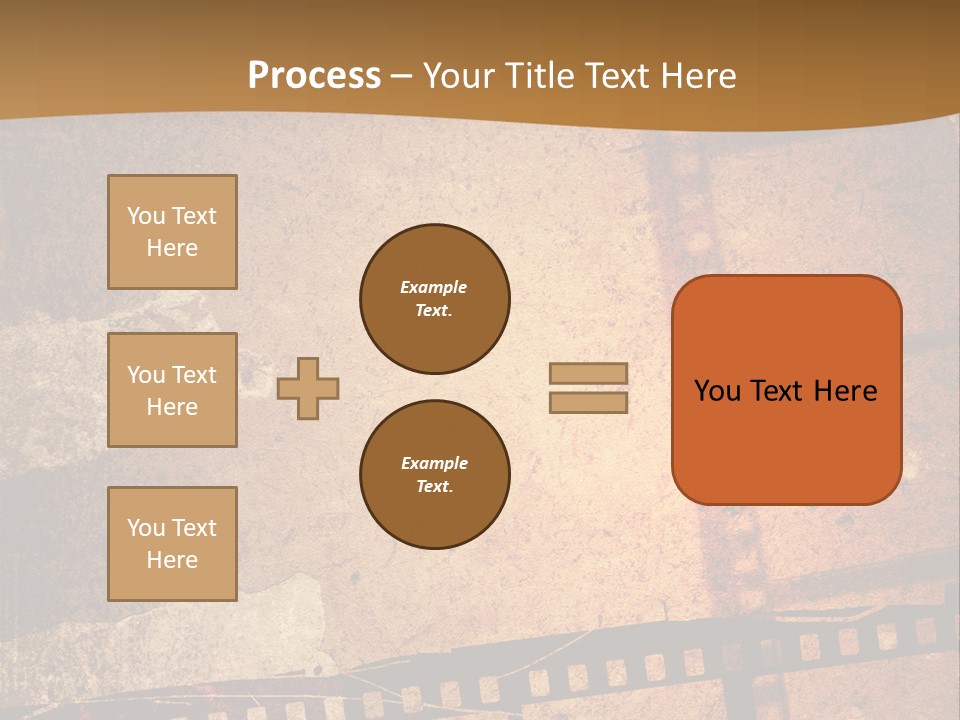 Great Film Strip For Textures And Backgrounds-With Space For Your Text And Image PowerPoint Template