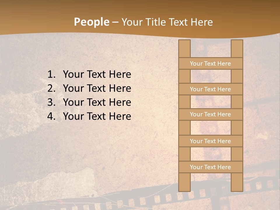 Great Film Strip For Textures And Backgrounds-With Space For Your Text And Image PowerPoint Template