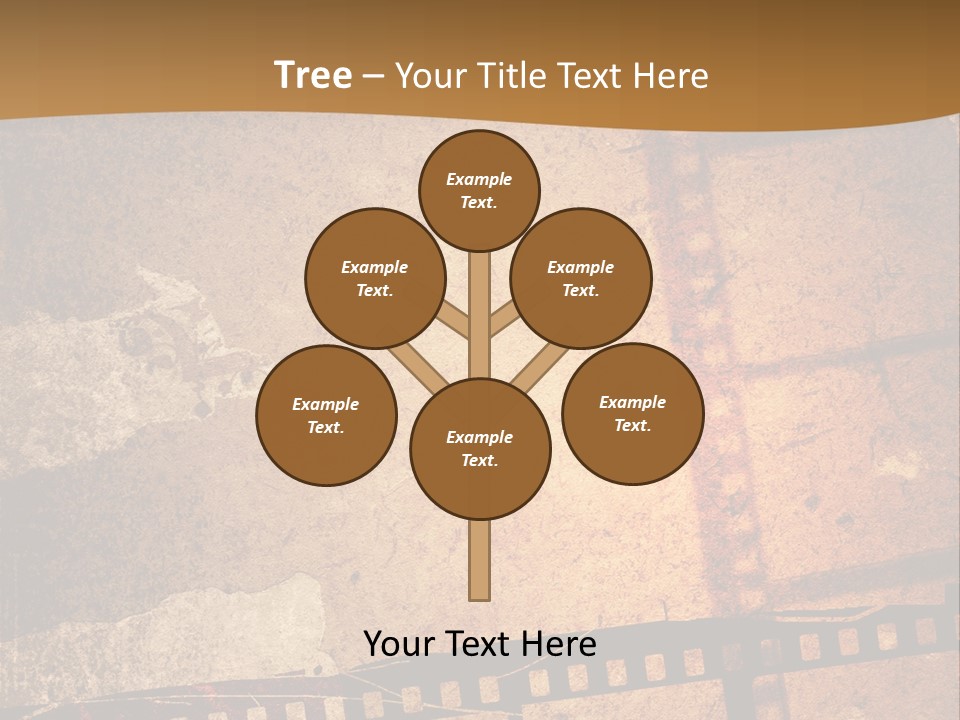 Great Film Strip For Textures And Backgrounds-With Space For Your Text And Image PowerPoint Template