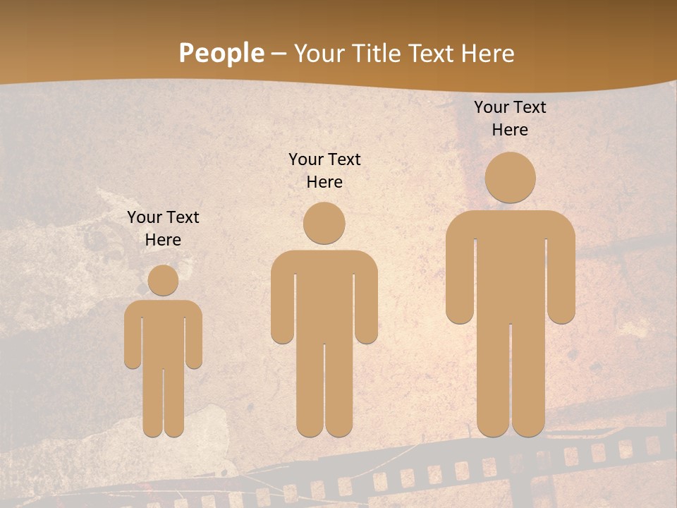 Great Film Strip For Textures And Backgrounds-With Space For Your Text And Image PowerPoint Template