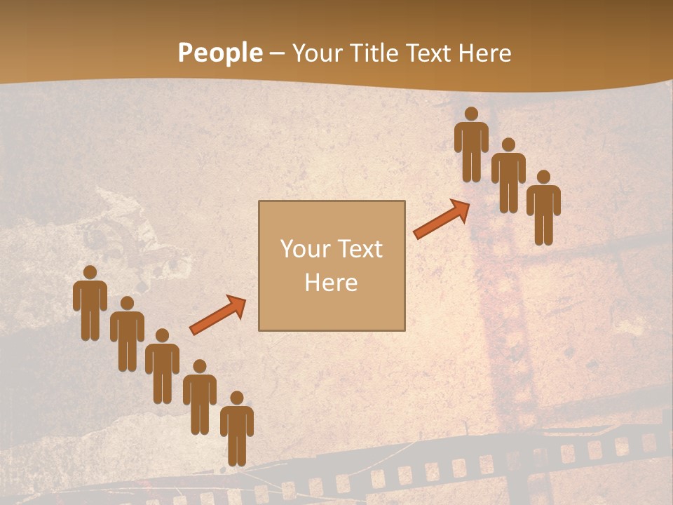 Great Film Strip For Textures And Backgrounds-With Space For Your Text And Image PowerPoint Template
