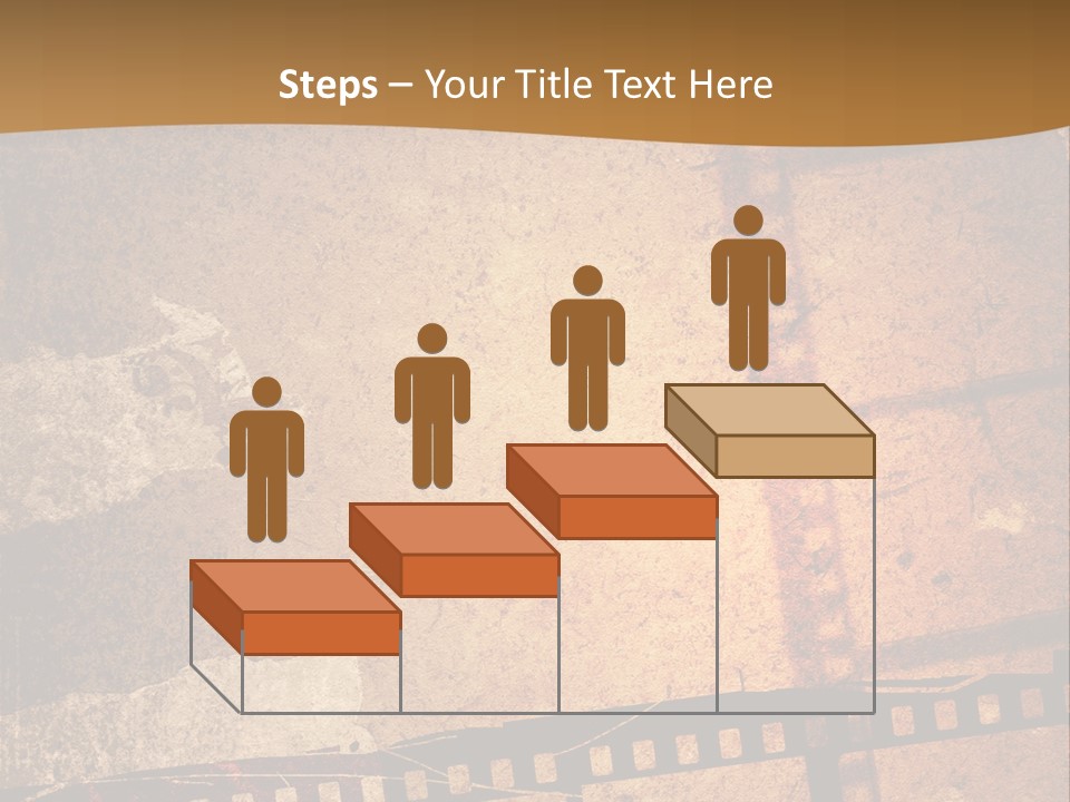 Great Film Strip For Textures And Backgrounds-With Space For Your Text And Image PowerPoint Template