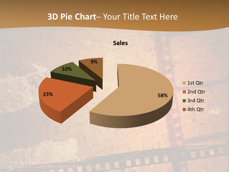 Great Film Strip For Textures And Backgrounds-With Space For Your Text And Image PowerPoint Template