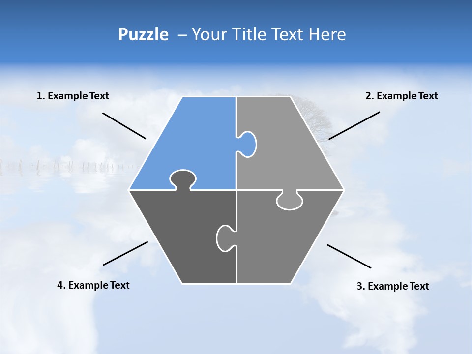 A Tree In The Middle Of A Body Of Water PowerPoint Template