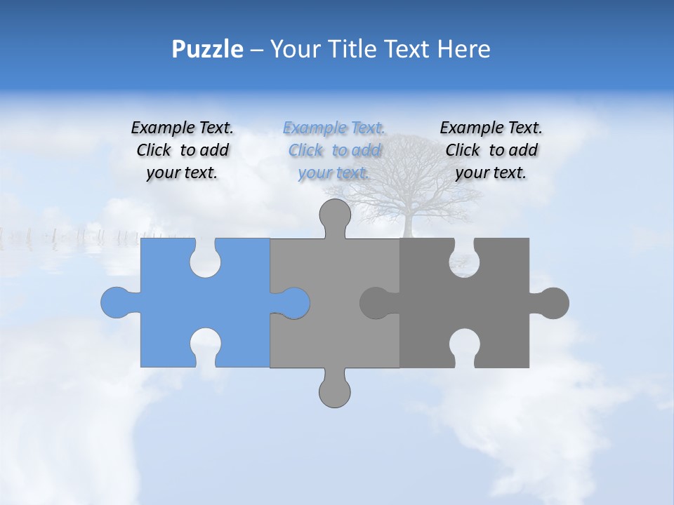 A Tree In The Middle Of A Body Of Water PowerPoint Template