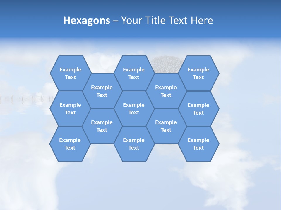 A Tree In The Middle Of A Body Of Water PowerPoint Template