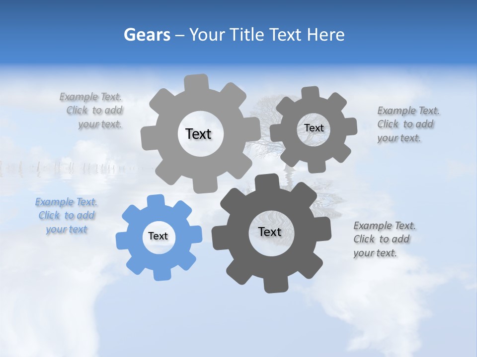 A Tree In The Middle Of A Body Of Water PowerPoint Template