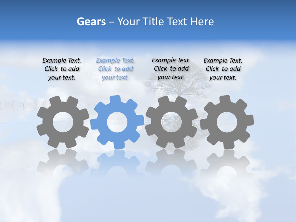 A Tree In The Middle Of A Body Of Water PowerPoint Template