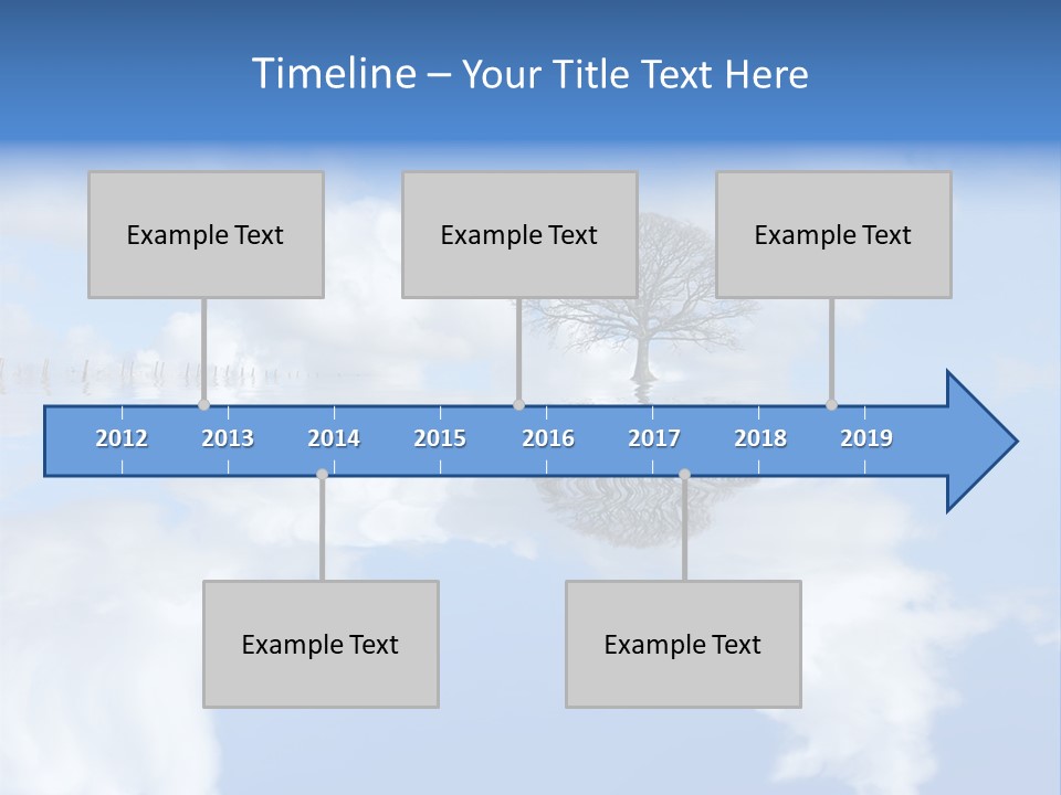 A Tree In The Middle Of A Body Of Water PowerPoint Template