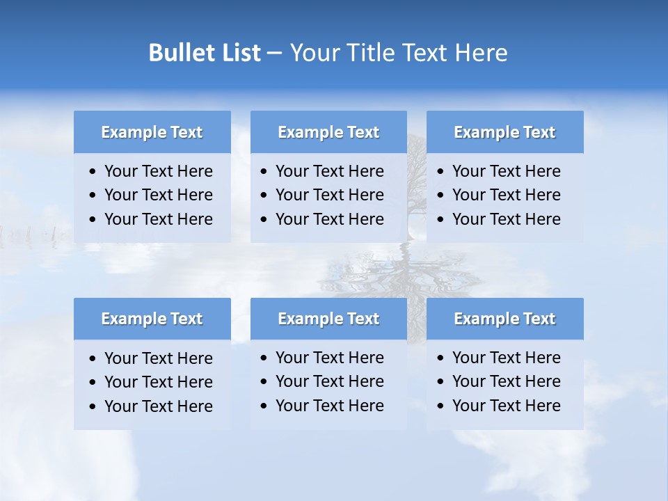 A Tree In The Middle Of A Body Of Water PowerPoint Template