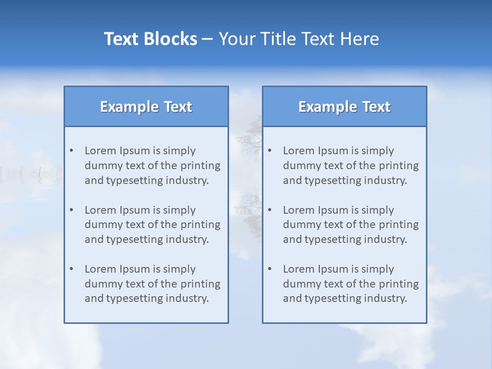 A Tree In The Middle Of A Body Of Water PowerPoint Template