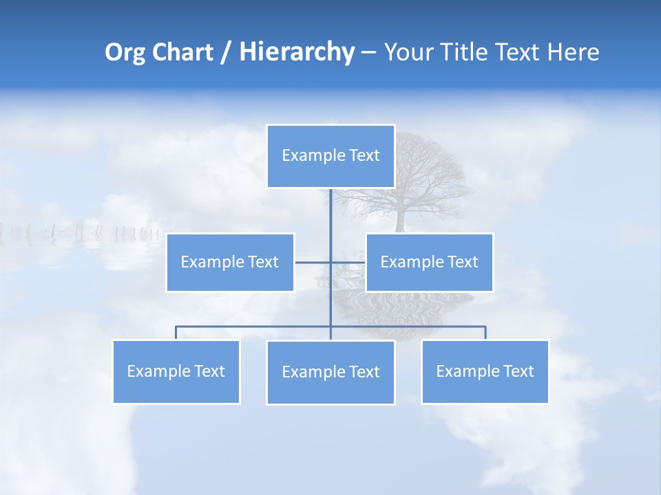 A Tree In The Middle Of A Body Of Water PowerPoint Template