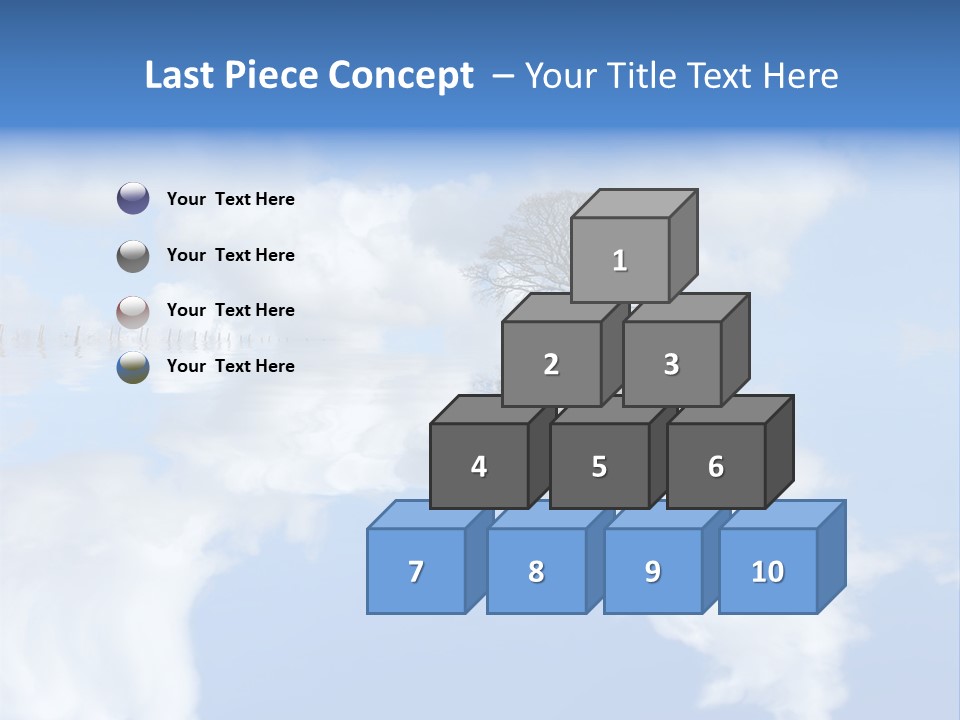 A Tree In The Middle Of A Body Of Water PowerPoint Template