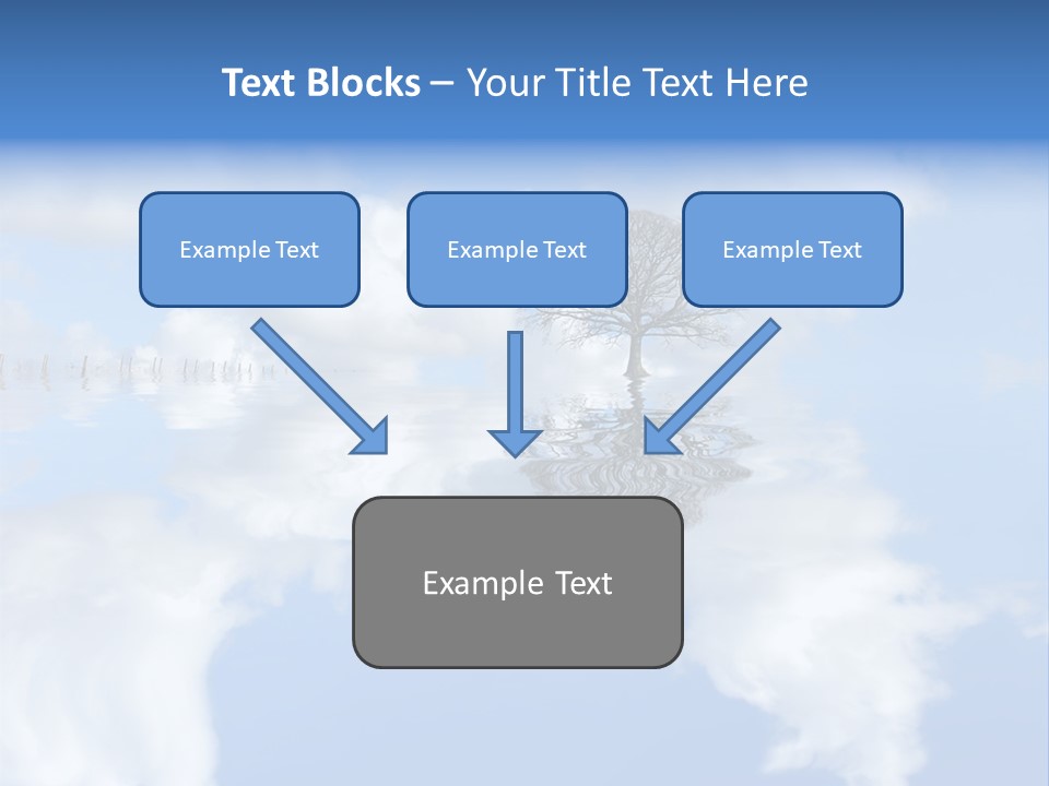 A Tree In The Middle Of A Body Of Water PowerPoint Template