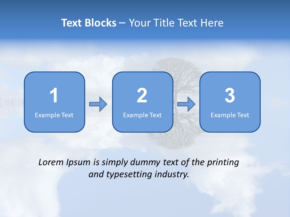 A Tree In The Middle Of A Body Of Water PowerPoint Template