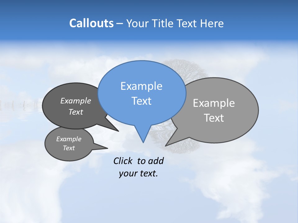 A Tree In The Middle Of A Body Of Water PowerPoint Template