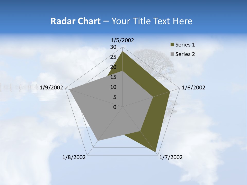 A Tree In The Middle Of A Body Of Water PowerPoint Template