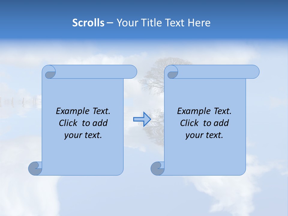 A Tree In The Middle Of A Body Of Water PowerPoint Template