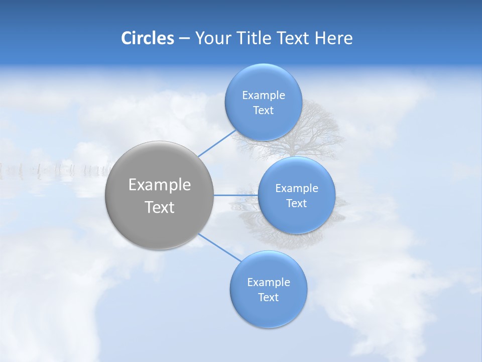 A Tree In The Middle Of A Body Of Water PowerPoint Template
