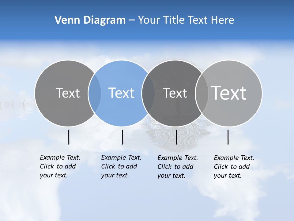 A Tree In The Middle Of A Body Of Water PowerPoint Template