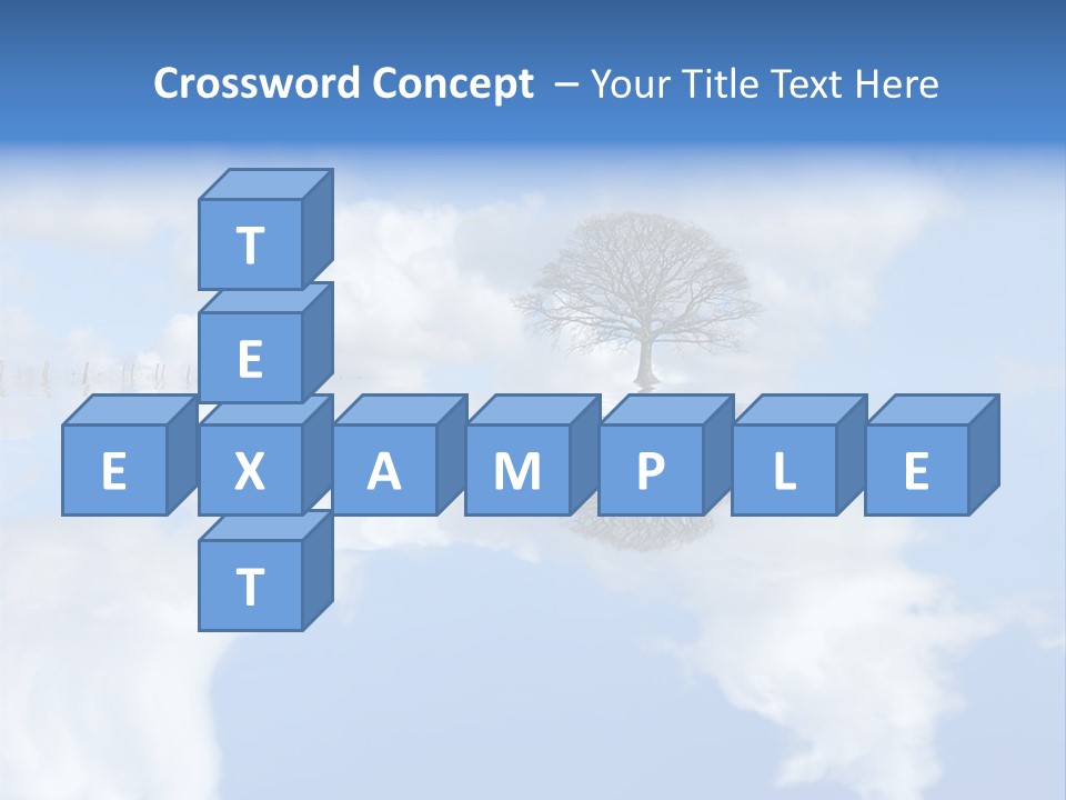 A Tree In The Middle Of A Body Of Water PowerPoint Template