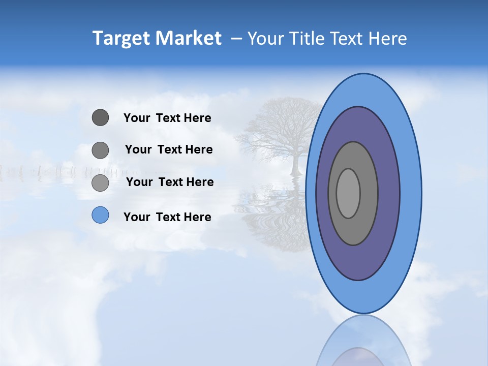 A Tree In The Middle Of A Body Of Water PowerPoint Template