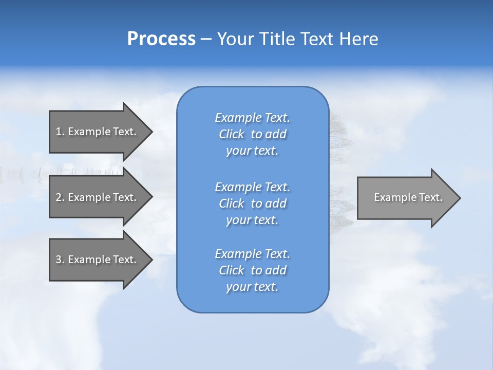A Tree In The Middle Of A Body Of Water PowerPoint Template
