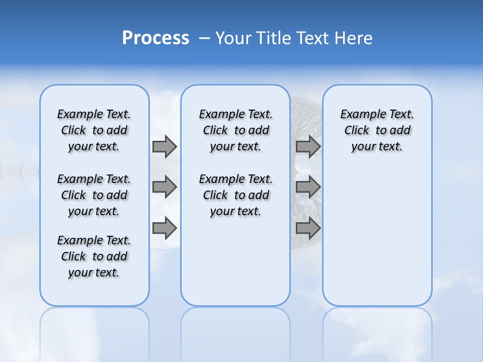 A Tree In The Middle Of A Body Of Water PowerPoint Template
