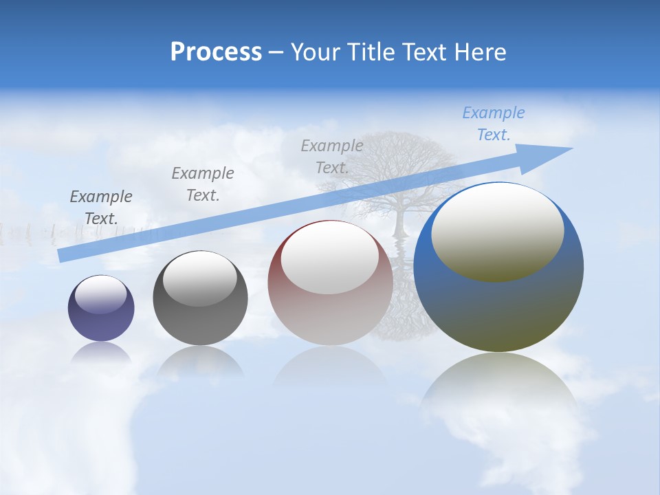 A Tree In The Middle Of A Body Of Water PowerPoint Template