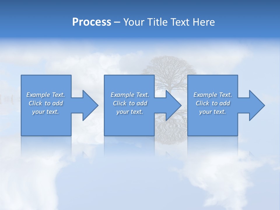 A Tree In The Middle Of A Body Of Water PowerPoint Template
