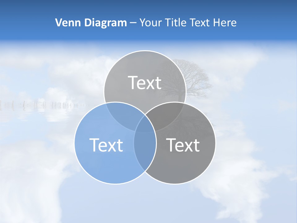 A Tree In The Middle Of A Body Of Water PowerPoint Template