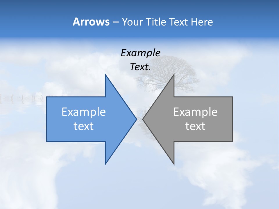 A Tree In The Middle Of A Body Of Water PowerPoint Template