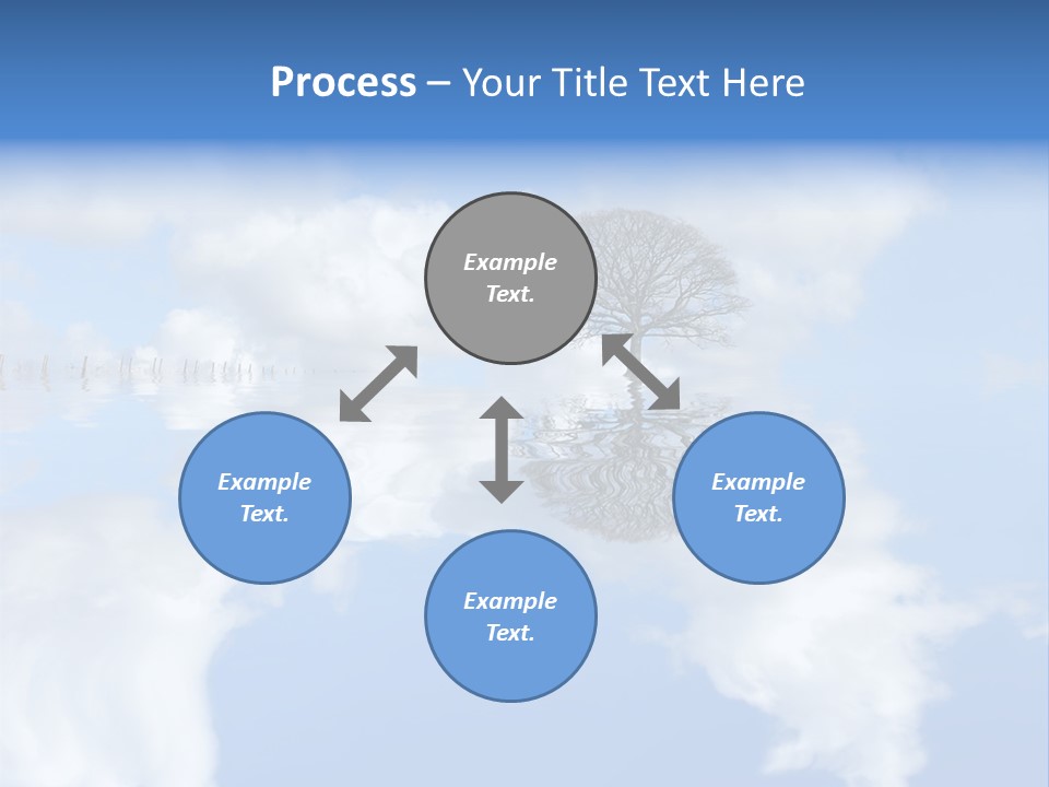 A Tree In The Middle Of A Body Of Water PowerPoint Template