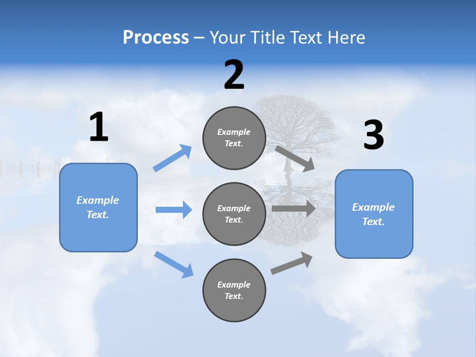 A Tree In The Middle Of A Body Of Water PowerPoint Template