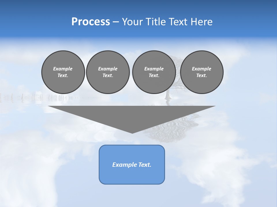 A Tree In The Middle Of A Body Of Water PowerPoint Template