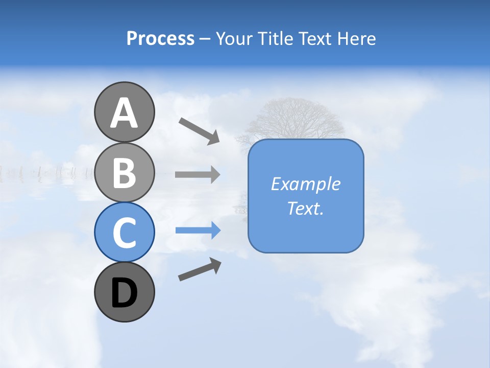 A Tree In The Middle Of A Body Of Water PowerPoint Template