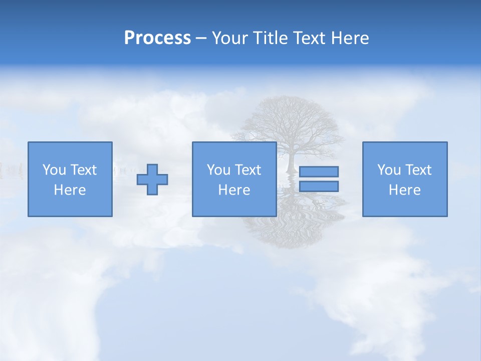 A Tree In The Middle Of A Body Of Water PowerPoint Template
