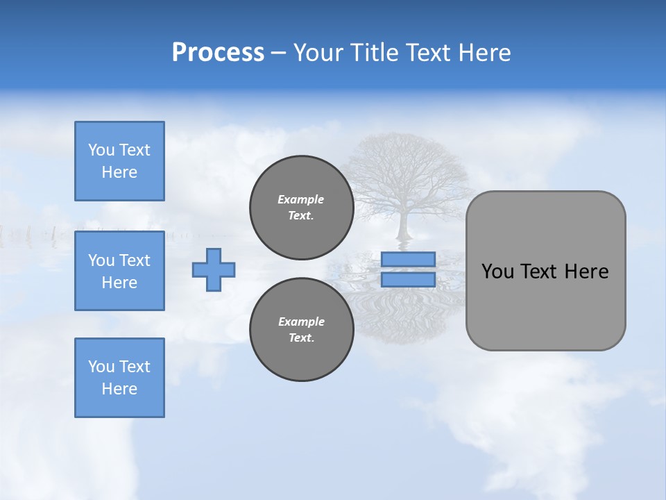 A Tree In The Middle Of A Body Of Water PowerPoint Template