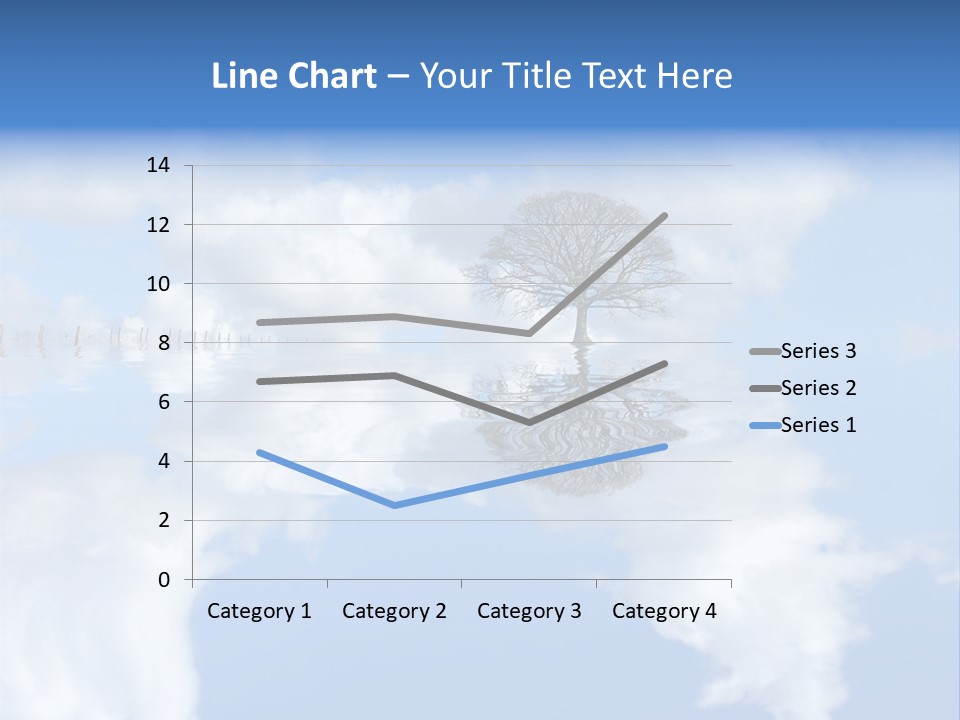 A Tree In The Middle Of A Body Of Water PowerPoint Template