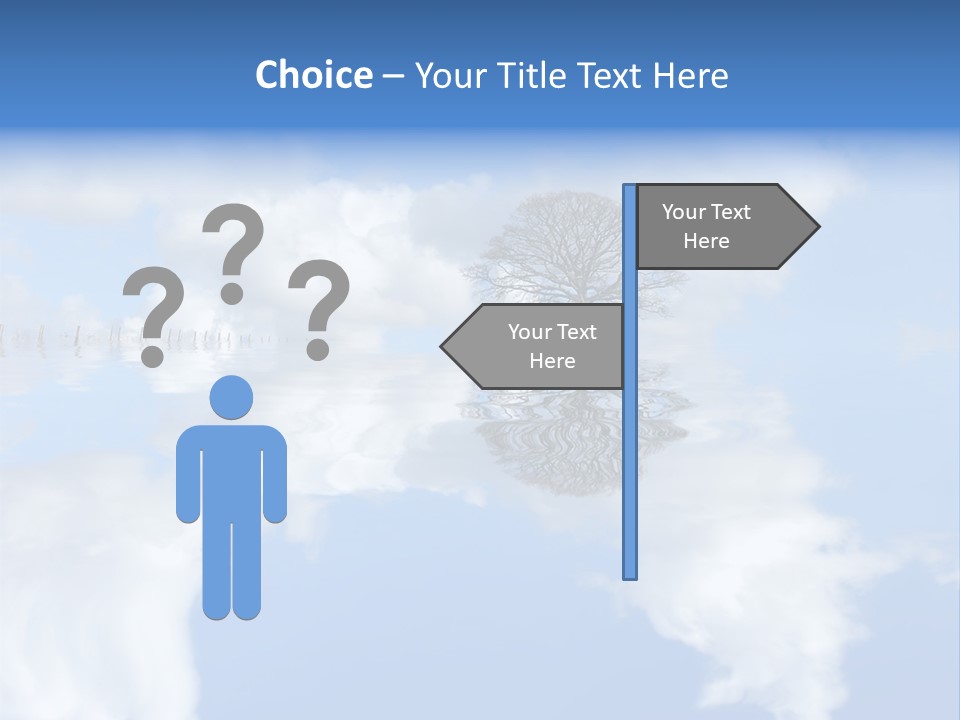 A Tree In The Middle Of A Body Of Water PowerPoint Template