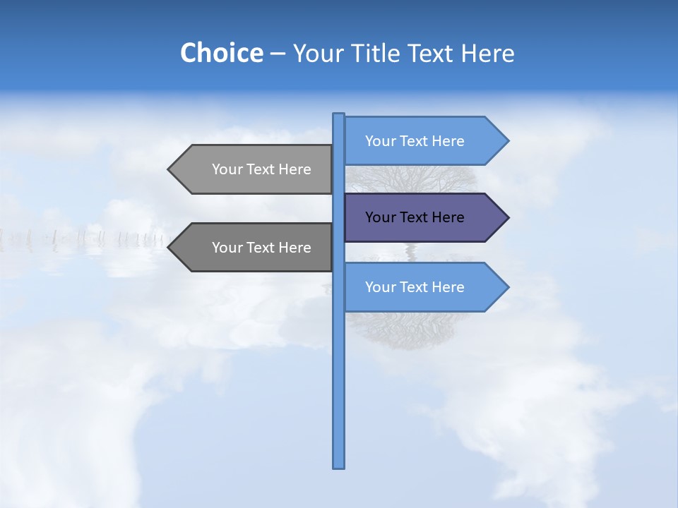 A Tree In The Middle Of A Body Of Water PowerPoint Template