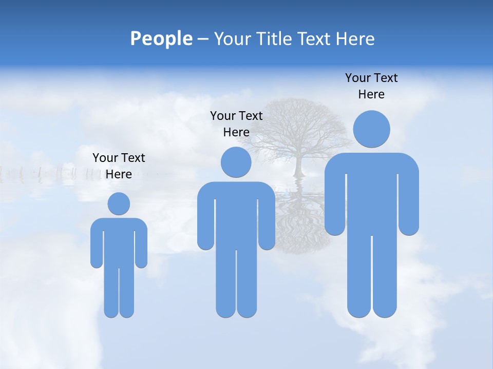 A Tree In The Middle Of A Body Of Water PowerPoint Template