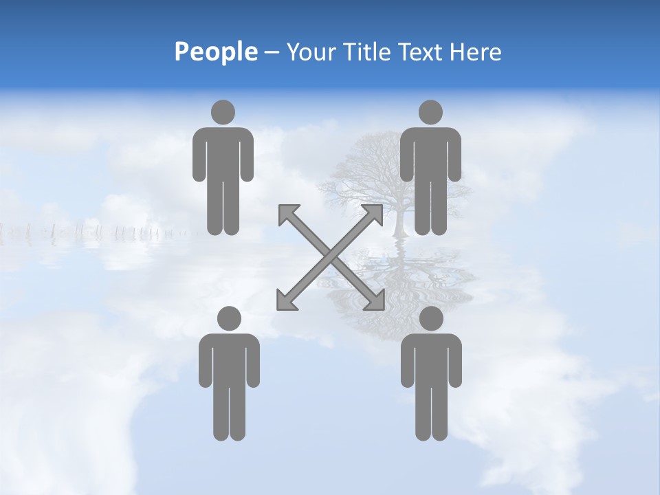 A Tree In The Middle Of A Body Of Water PowerPoint Template