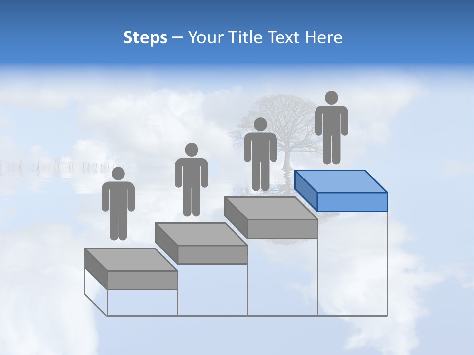 A Tree In The Middle Of A Body Of Water PowerPoint Template