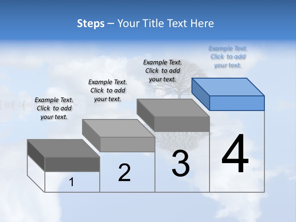 A Tree In The Middle Of A Body Of Water PowerPoint Template