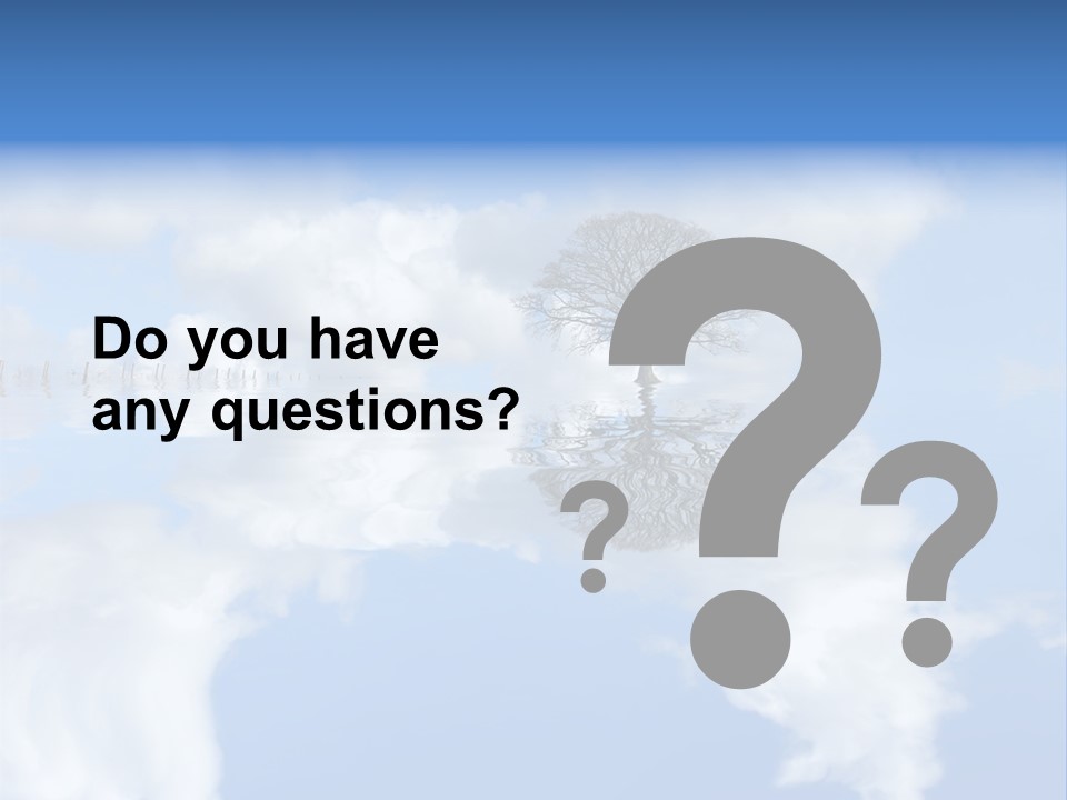 A Tree In The Middle Of A Body Of Water PowerPoint Template