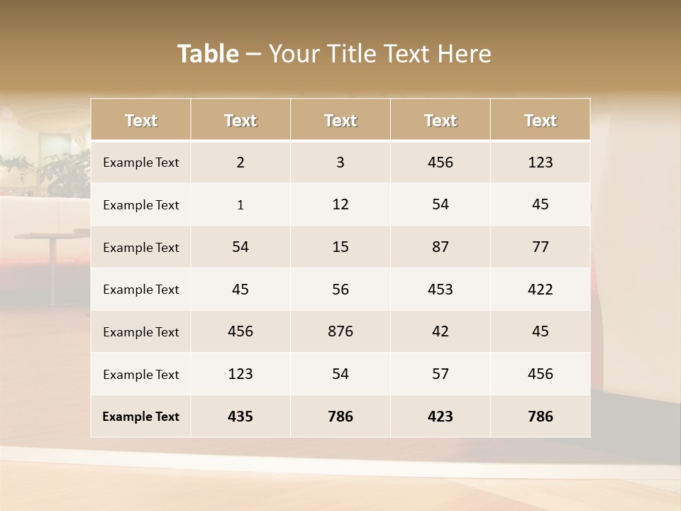 Restaurant Interior In A Shopping Mall PowerPoint Template