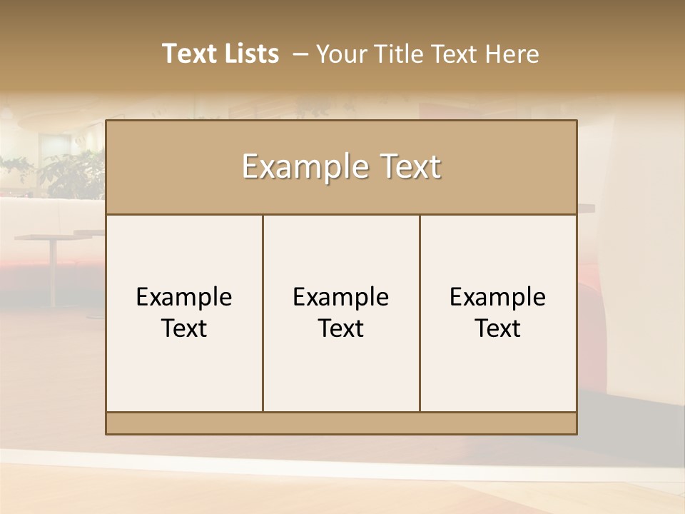 Restaurant Interior In A Shopping Mall PowerPoint Template